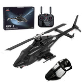 WOLFBUSH AW-911 Airwolf 1/34 Scale 2.4G 9CH Flybarless RC Helicopter with 6G/3D Stunt Mode and GPS Positioning